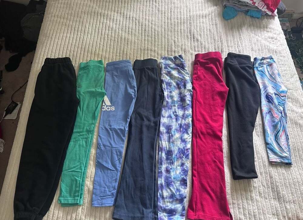 Assorted Youth Girls Leggings and Joggers Bundle (Sizes 7-12)